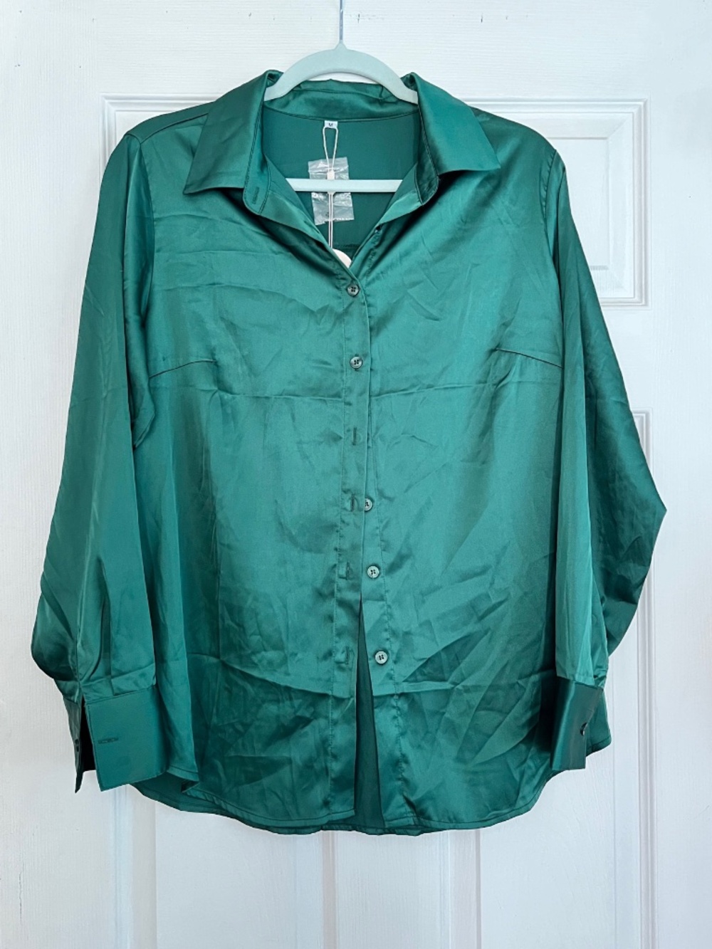 Gorgeous satin blouse. So pretty with jeans. Embrace Fall with Style NWT